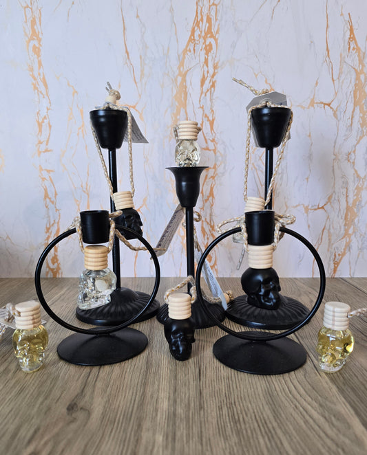 Glass Skull Car Freshener