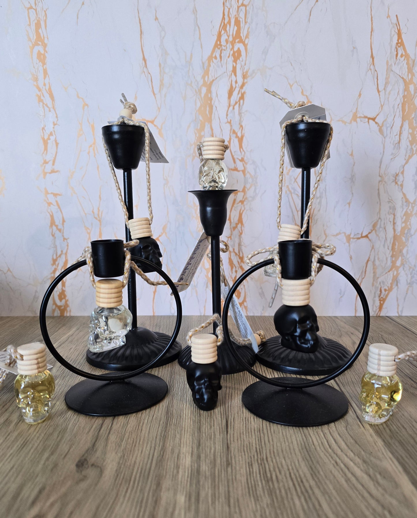 Glass Skull Car Freshener