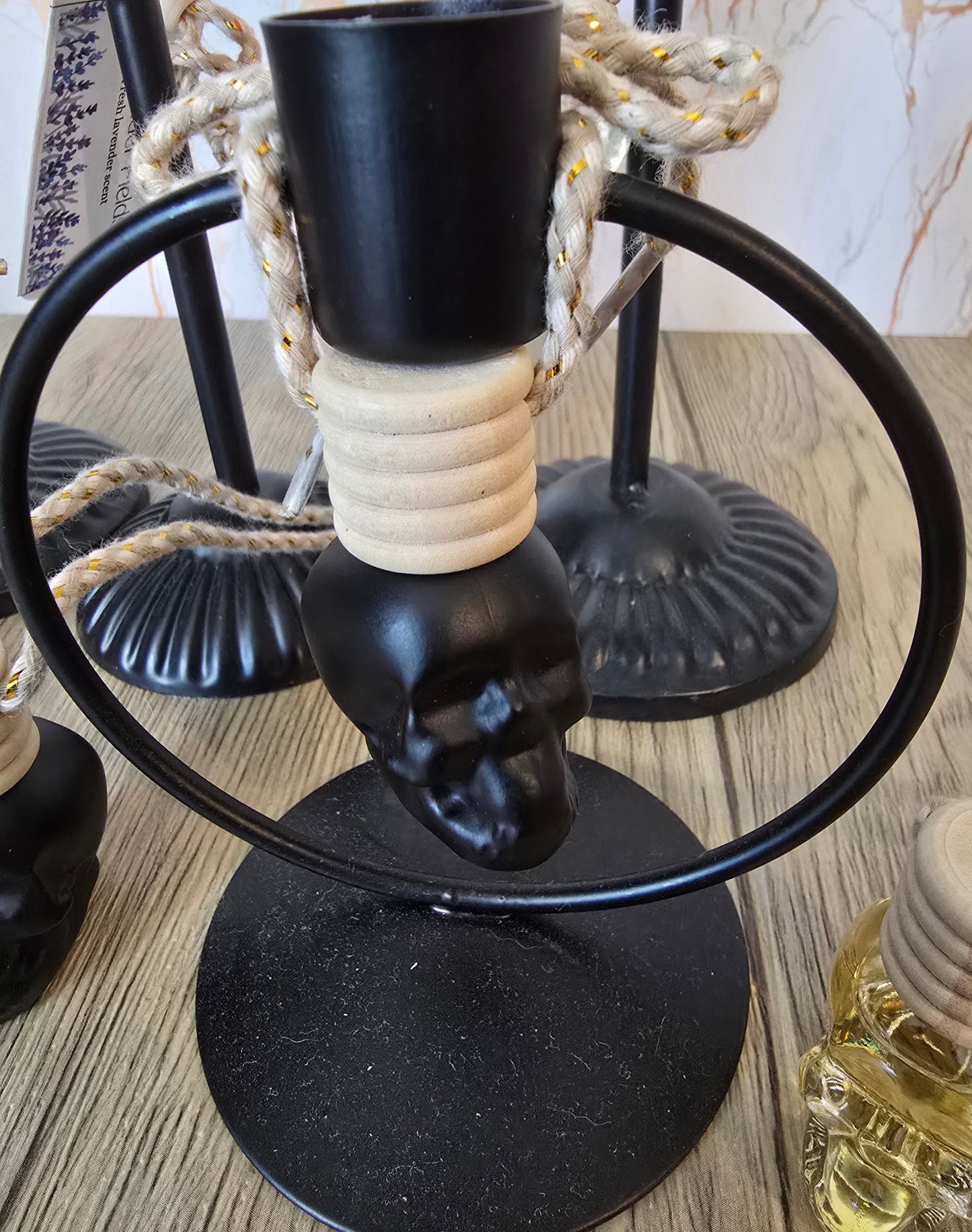 Glass Skull Car Freshener